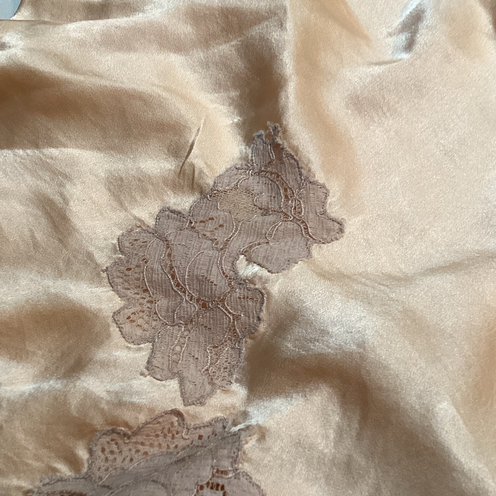 Satin Pink Lace Trim Women’s Sleep Shorts Vintage - Picture 7 of 7